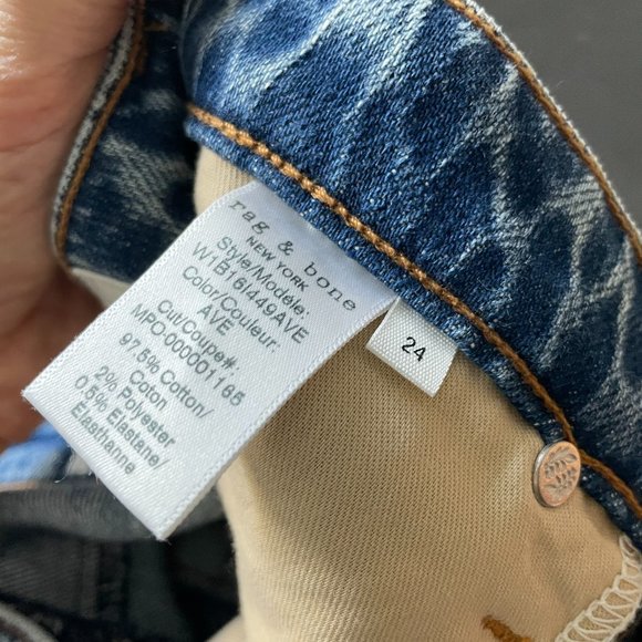 NWT Rag & Bone Hayden Denim Skirt In Ave Size 24 - Picture 7 of 11